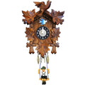 Alexander Taron 126Sq Engstler Battery-Operated Clock-Mini Size-6.75" H X 4.5" W X 2.75" D, Brown