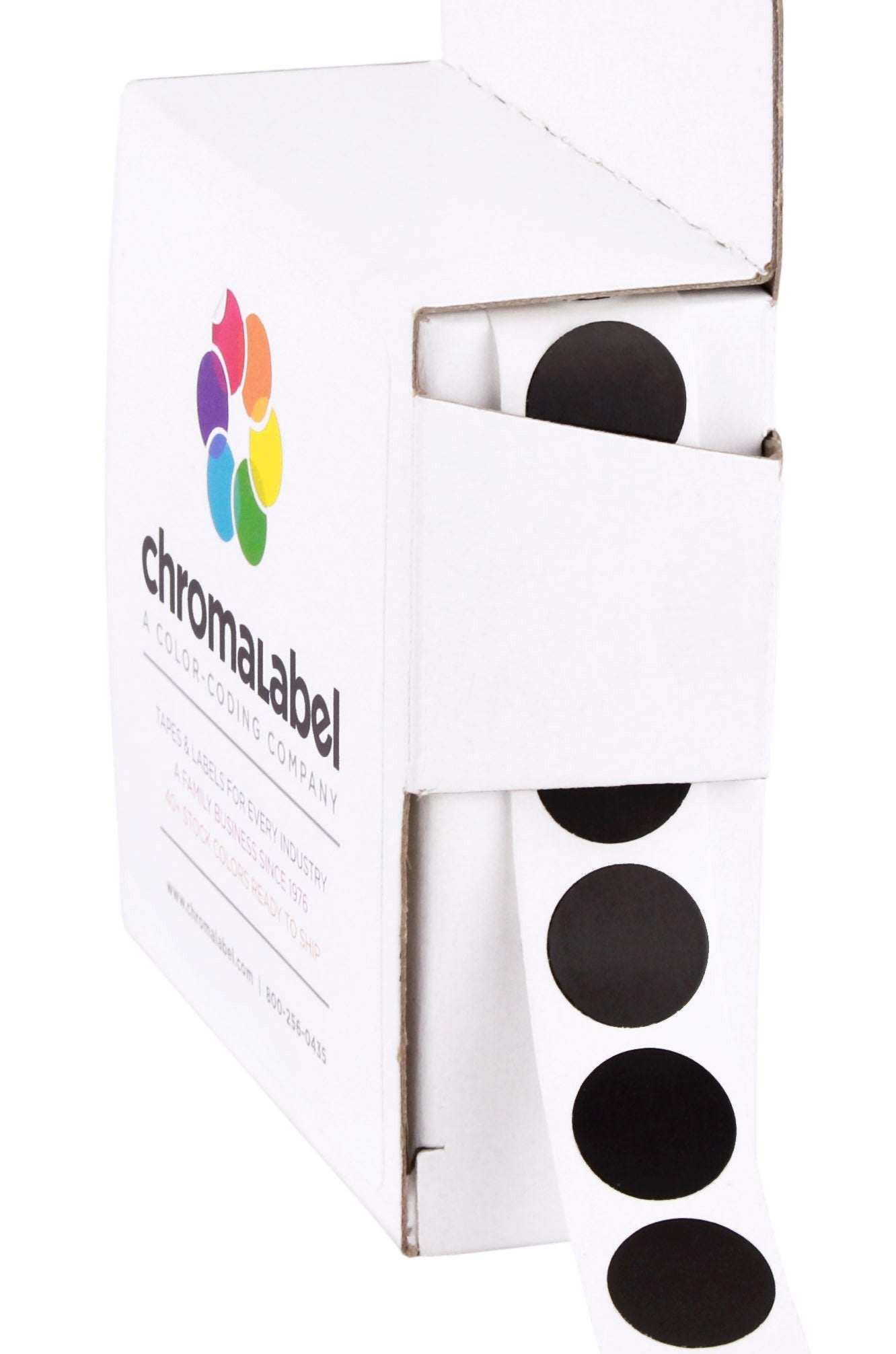 Chromalabel 1/2 Inch Round Colored Stickers, Permanent Sticky Dots Color Coding Labels, Ideal Dot Stickers For Office And School