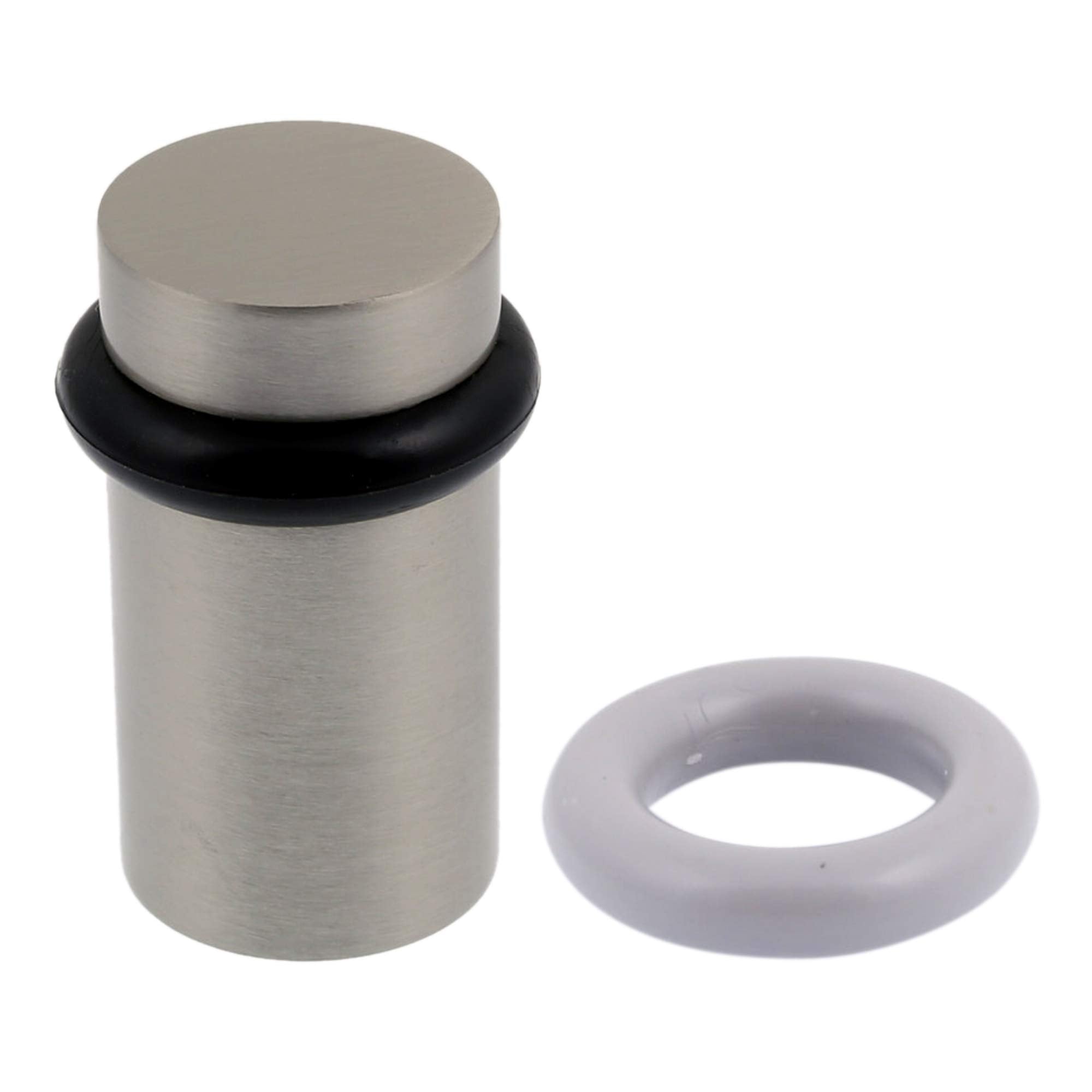 Idh By St. Simons 13087-015 Flat Top Satin Nickel Door Stop, Diameter: 1.25' Height: 2.25'