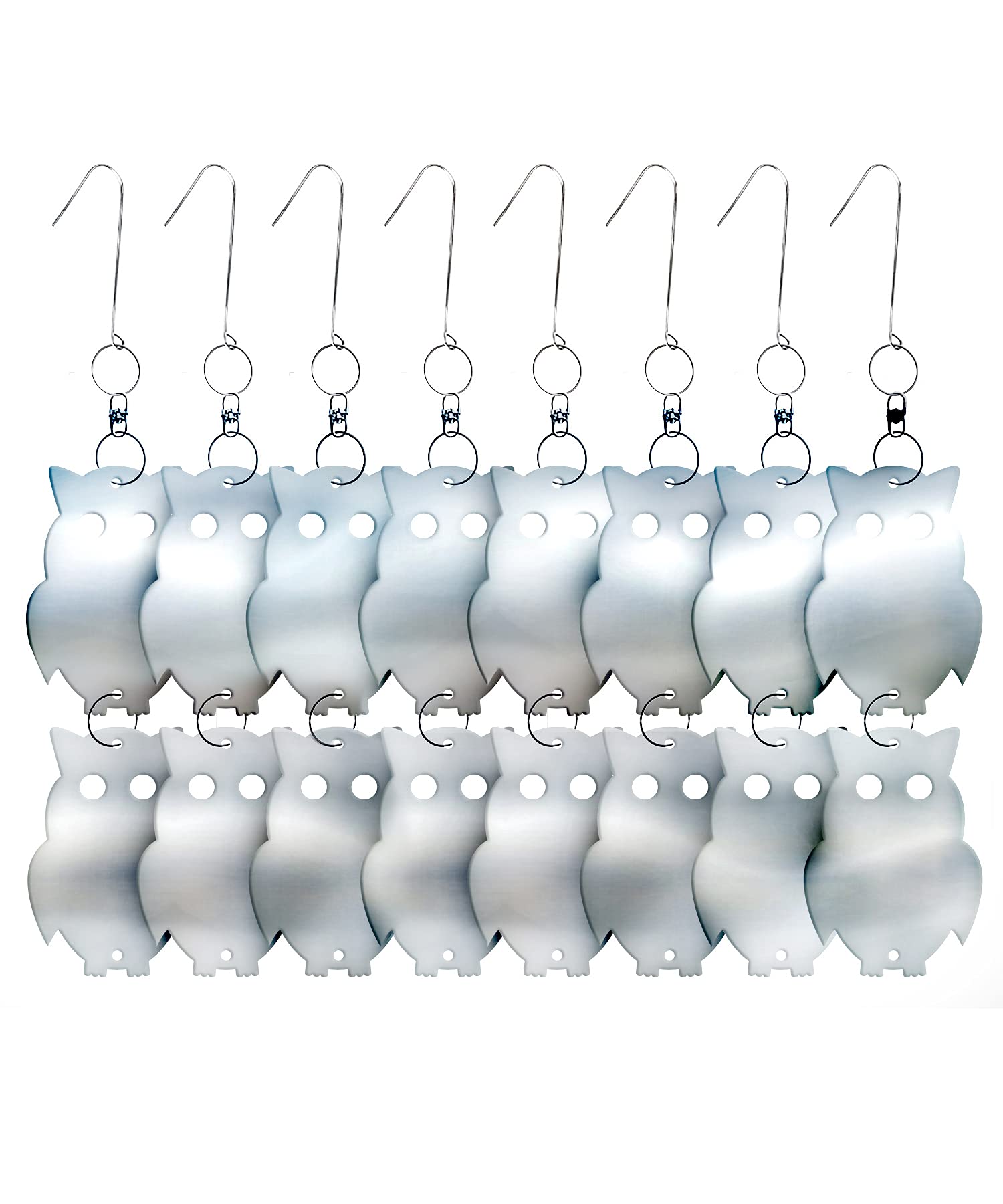 De-Bird Reflective Bird Repellent Scare Owl, Easy To Install Decorative Reflective Bird Deterrents For Outside To Scare Birds Aw