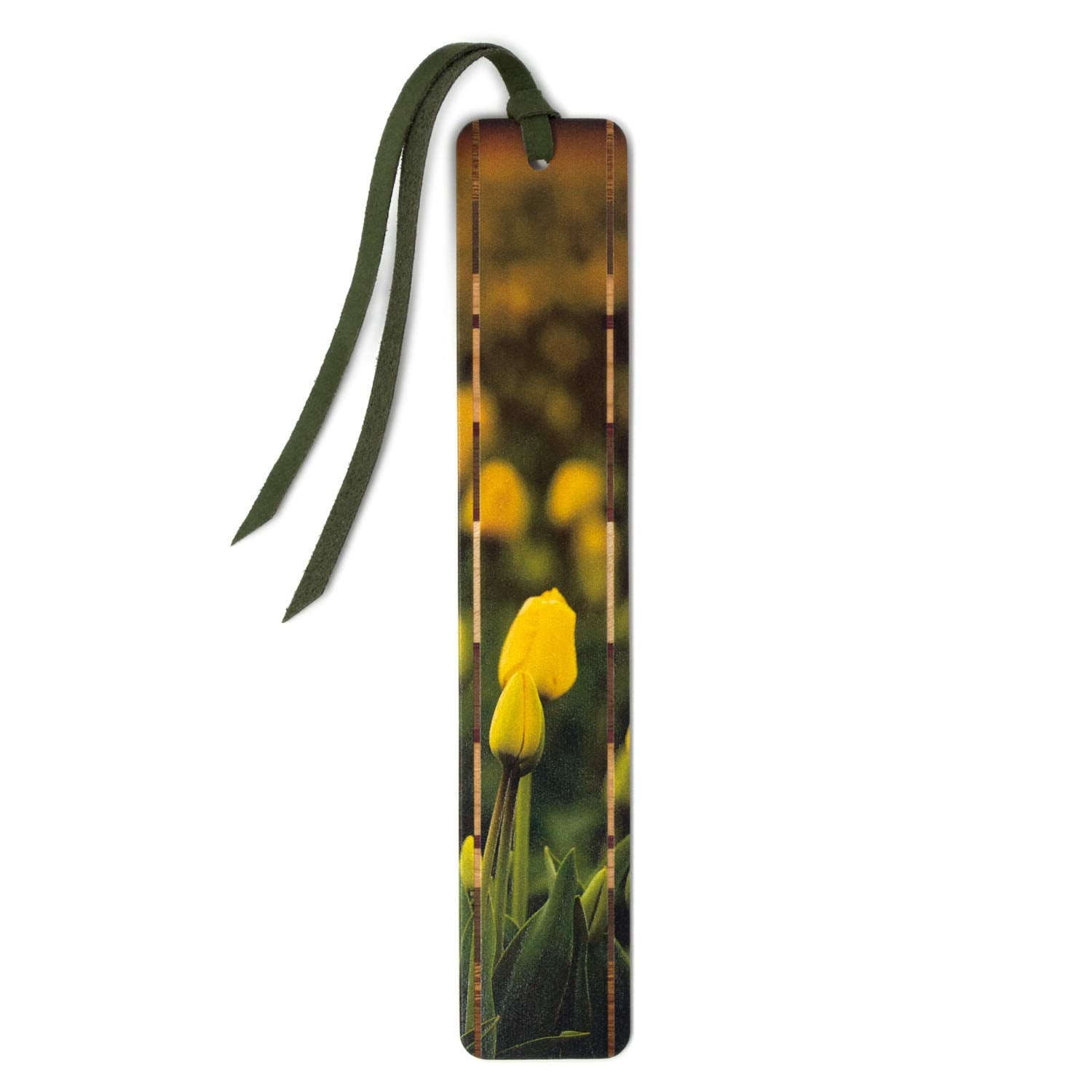 Tulips Photograph By Mike Decesare On Handmade Wooden Bookmark - Made In Usa