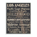 Stupell Home D  cor Los Angeles Landmark Typography Rectangle Wall Plaque, 10 x 0.5 x 15, Proudly Made in USA