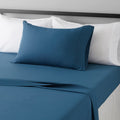 Amazon Basics Lightweight Super Soft Easy Care Microfiber 3-Piece Bed Sheet Set with 14-Inch Deep Pockets, Twin, Dark Teal, Pack