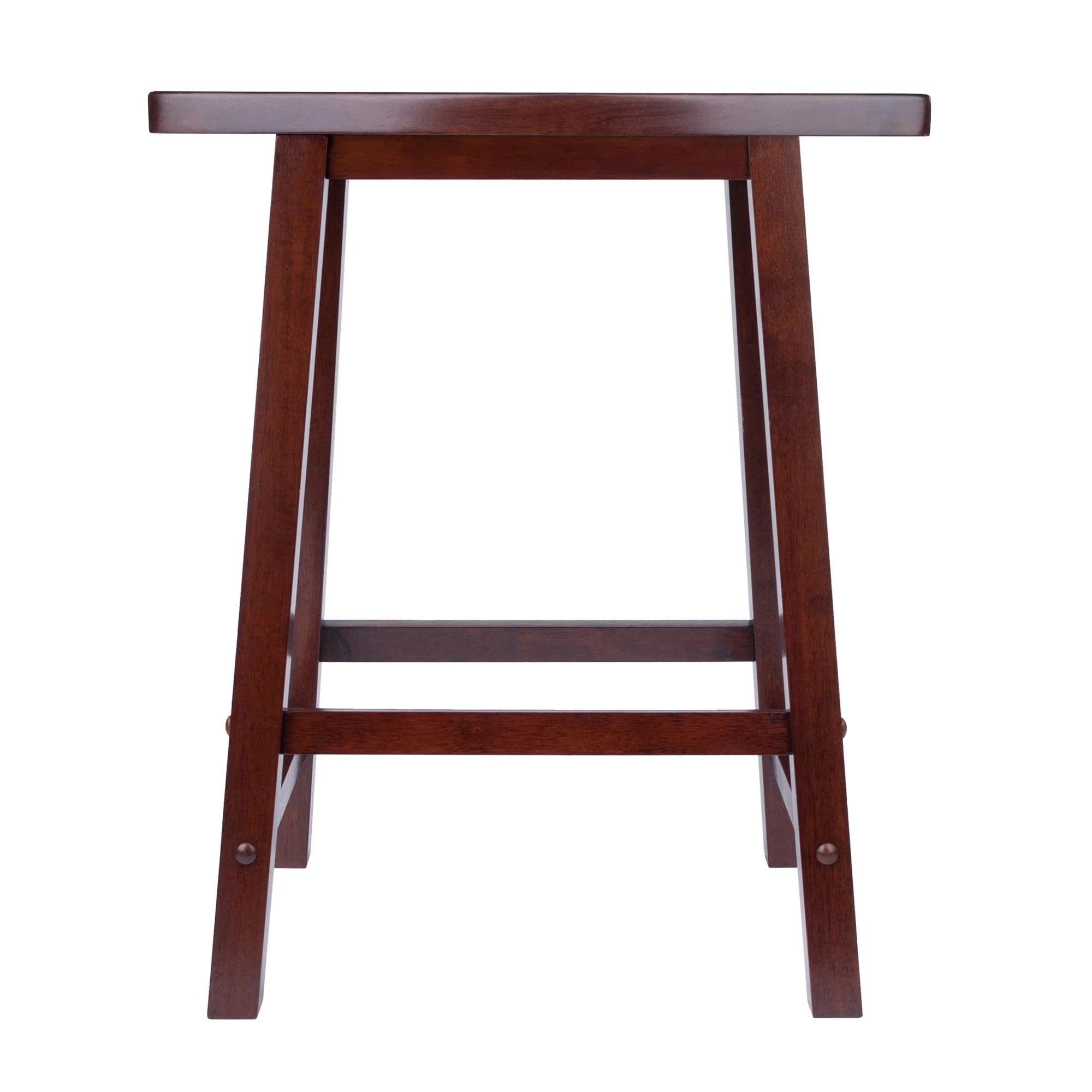 Winsome Katashi Fan Shape Counter Stool, Walnut, 24'