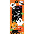 Unique Spooky Smiles Door Poster, 27 x 60, Multicolor