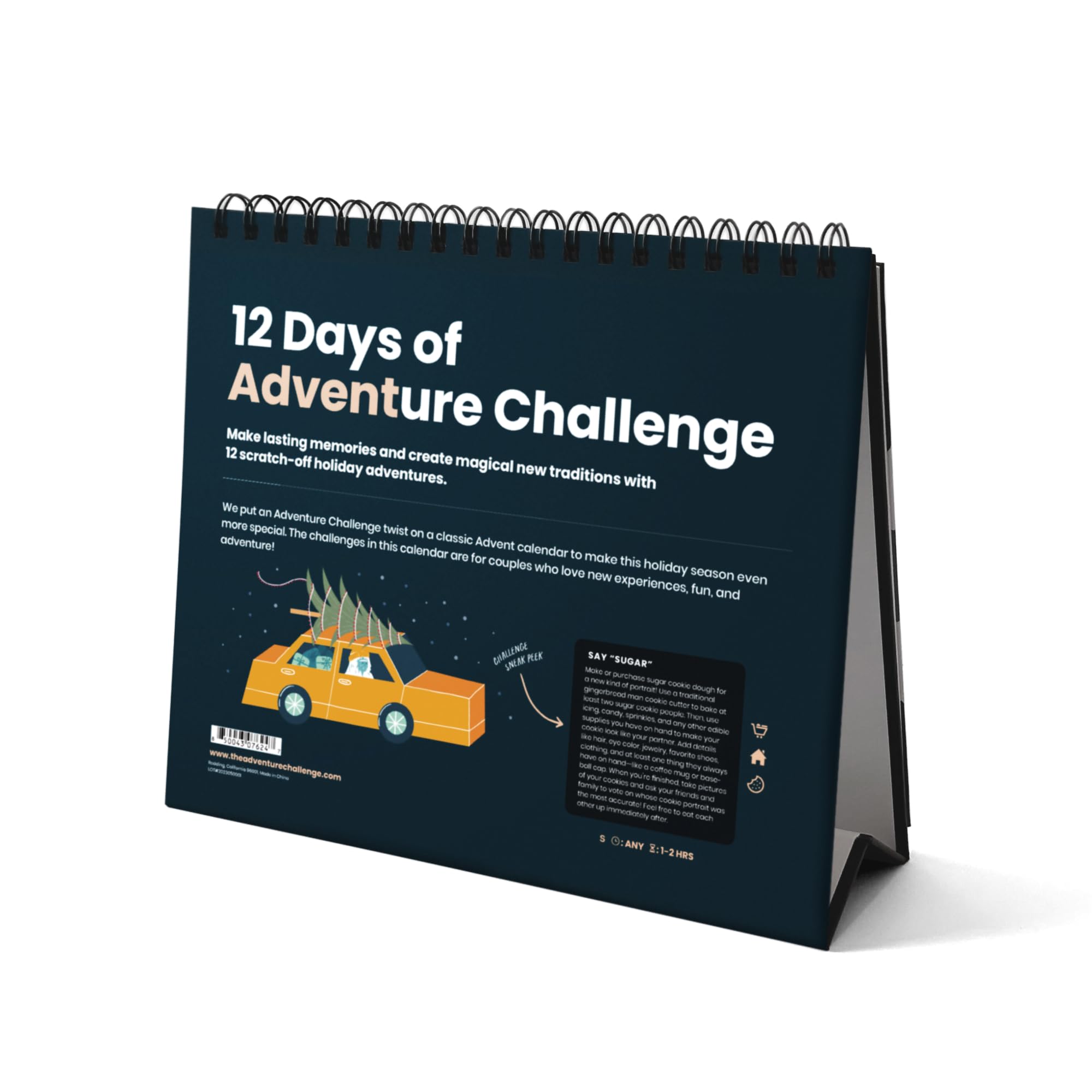 The Adventure Challenge Couples Advent(Ure) Calendar 2023, 12 Scratch-Off Holiday Season Adventures For Couples, Christmas Adven
