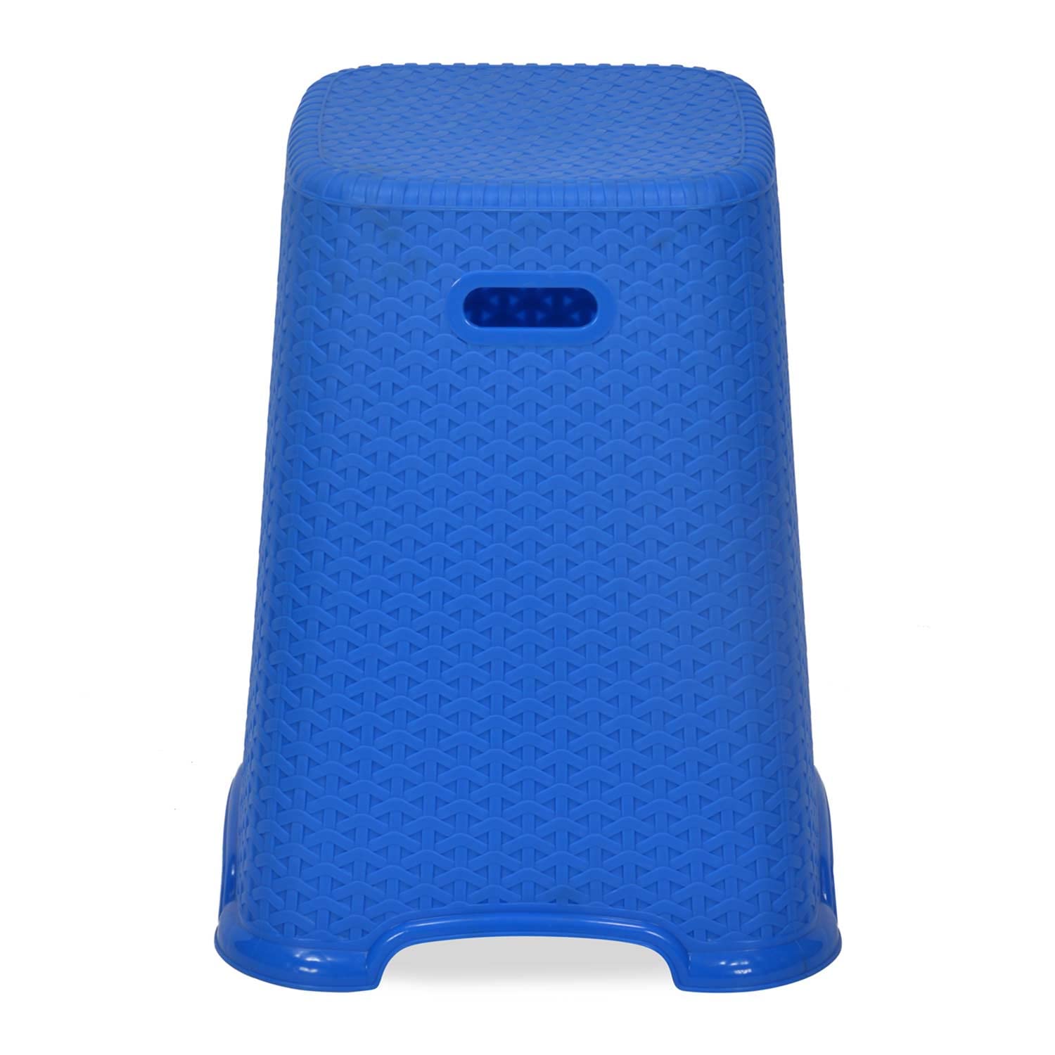Nilkamal Plastic Stool For Living Room | 3 Year Warranty | For Home, Living Room, Outdoor | Deep Blue Colour | Stl29