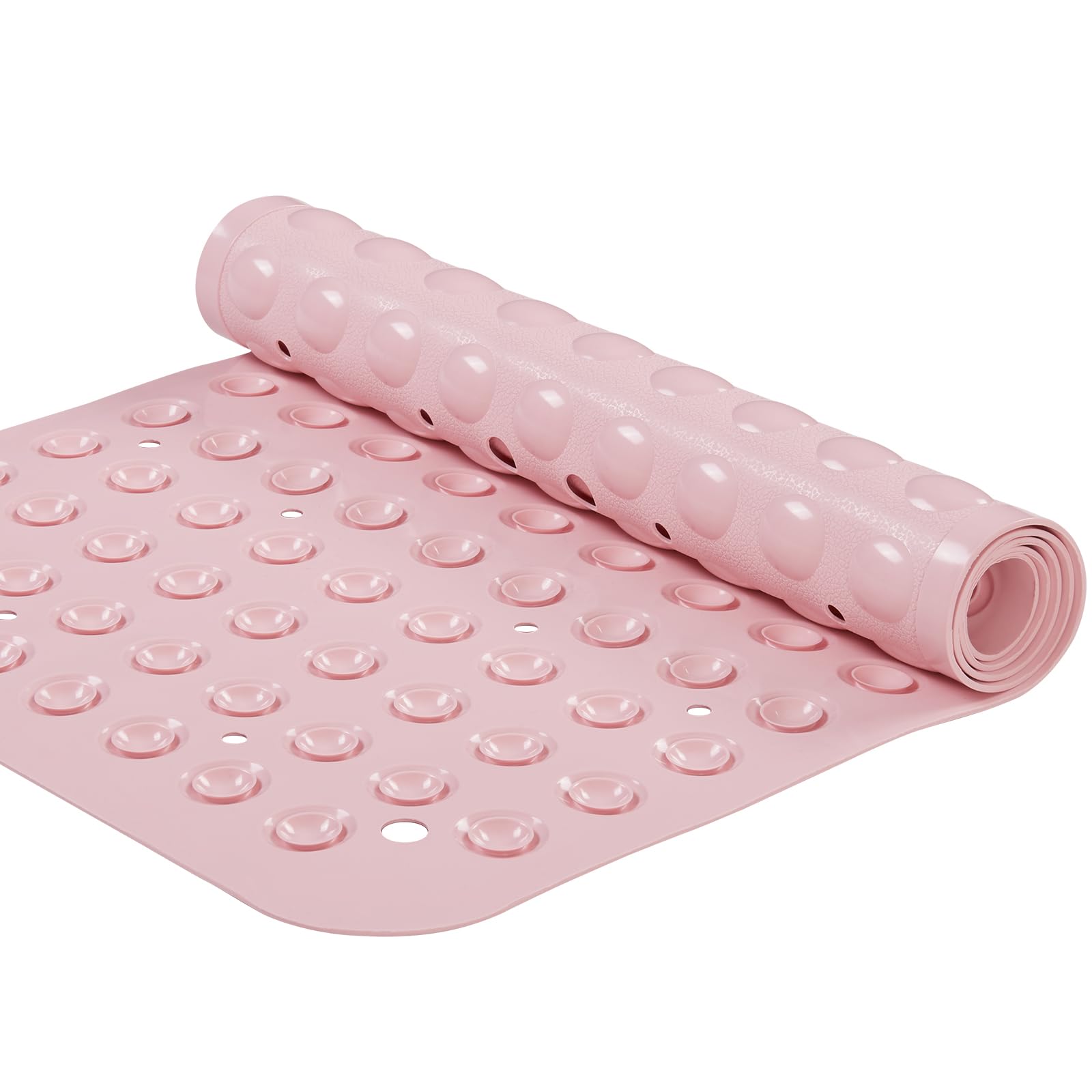 YANZIFLY Bathtub Mat for Shower: Soft Silicone 16X40 Inch Bath Mat Non Slip with Suction Cups Tub Mat for Bathroom for Kids Elde