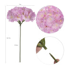 Lushidi 10Pcs Artificial Hydrangea Flowers, Fake Hydrangea Silk Flowers Heads With Stems For Wedding Home Party Shop Baby Shower
