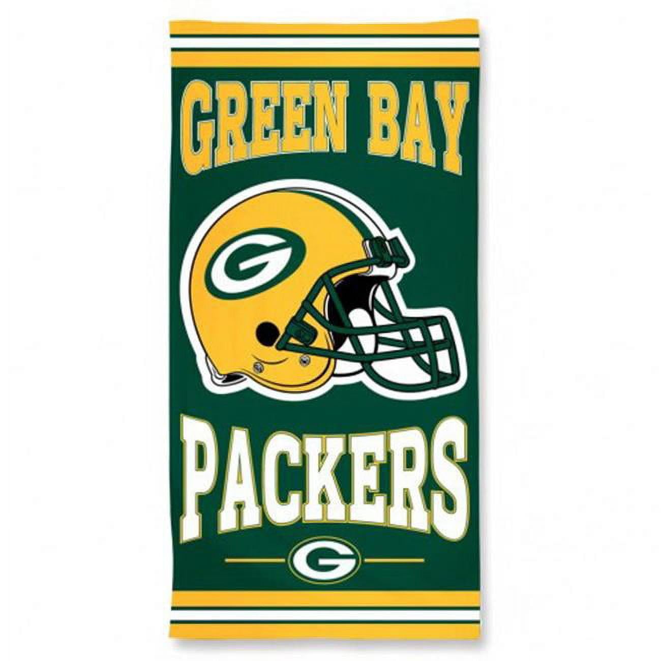 WinCraft NFL Green Bay Packers A1874515 Fiber Beach Towel, 9 lb/30 x 60