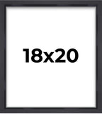 18x20 Shadow Box Frame Contemporary Black | 1'' Depth of Usable Space| Interior Size 18x20 or 20x18 Inches| UV Resistant Acrylic