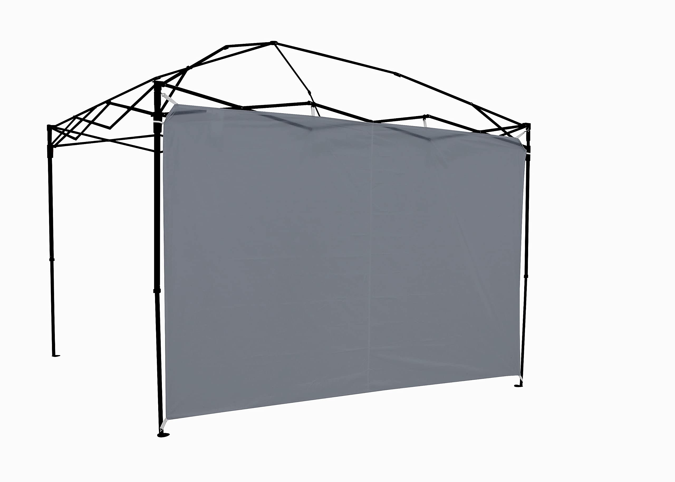 Ozark Trail Sun Wall / Shade Wall Sidewall For 10 X 10' Straight Leg Gazebo / Canopy / Tent, Dark Grey (Sun Wall Accessory Only.