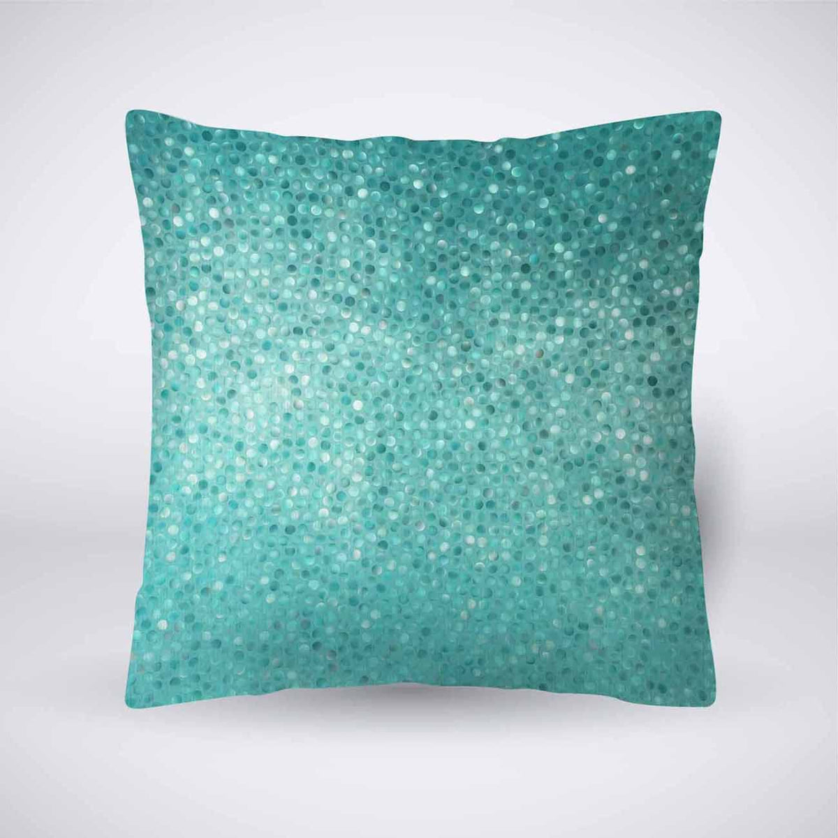Pehede Throw Pillow Cover Blue Mosaic Background Cotton Linen Pillow Case Decorative For Sofa Couch Chair Bedroom 18X18 Inch