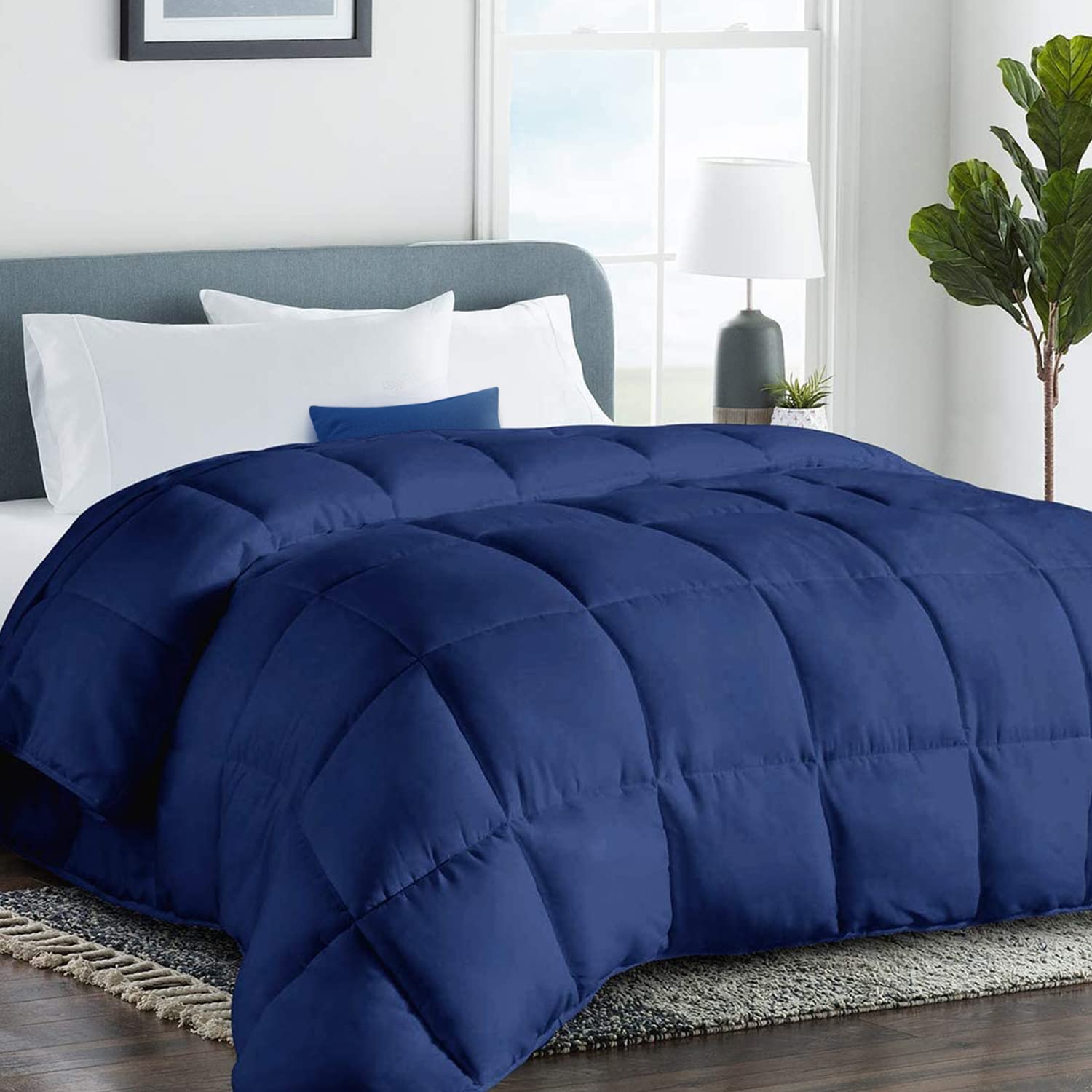 Cohome 2200 Series King Down Alternative Comforter Quilted Duvet Insert With Corner Tabs - All Season Reversible Luxury Hotel Be