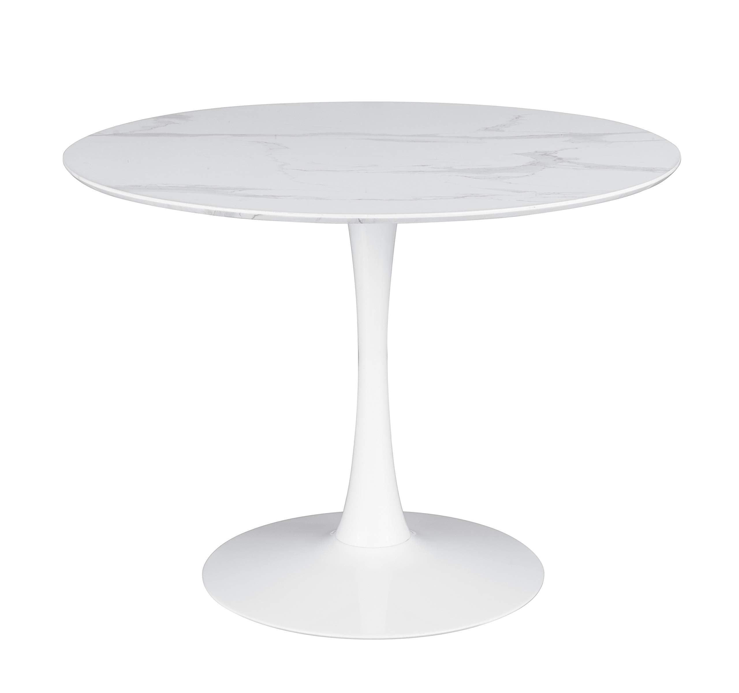 Coaster Home Furnishings Arkell 40-inch Round Pedestal Dining Table White