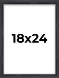 18x24 Shadow Box Black Display Frame | 1'' Depth | Interior Size 18x24 or 24x18 Inches | UV Resistant Acrylic Plexiglass, Acid-F