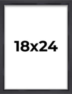18x24 Shadow Box Black Display Frame | 1'' Depth | Interior Size 18x24 or 24x18 Inches | UV Resistant Acrylic Plexiglass, Acid-F