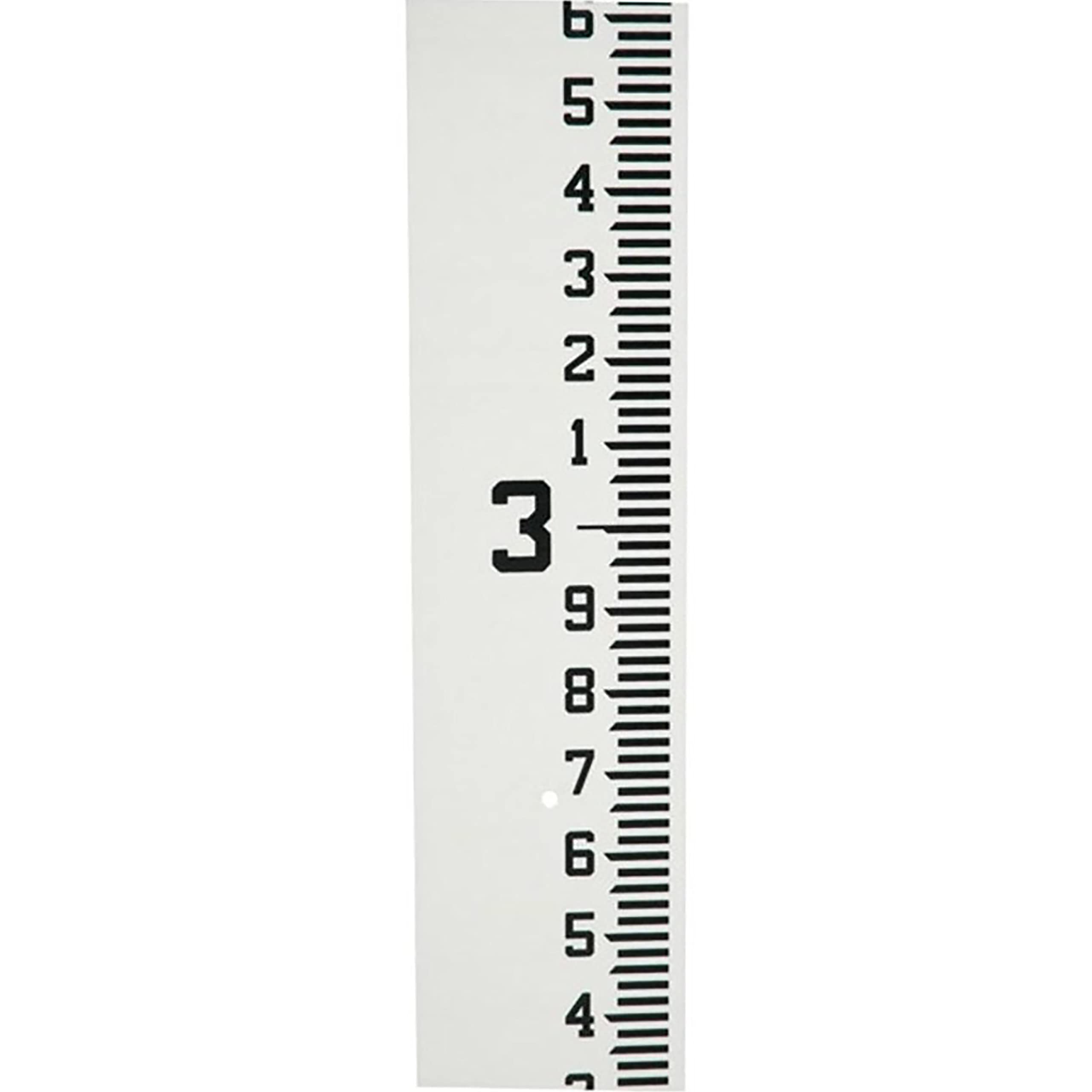 Adirpro 4' Wide Stream Gauge - Heavy Duty Staff Gauge - All Weather Gauge - Water Depth Gauge - Flow Meters (100Ths/10Ths/Feet)