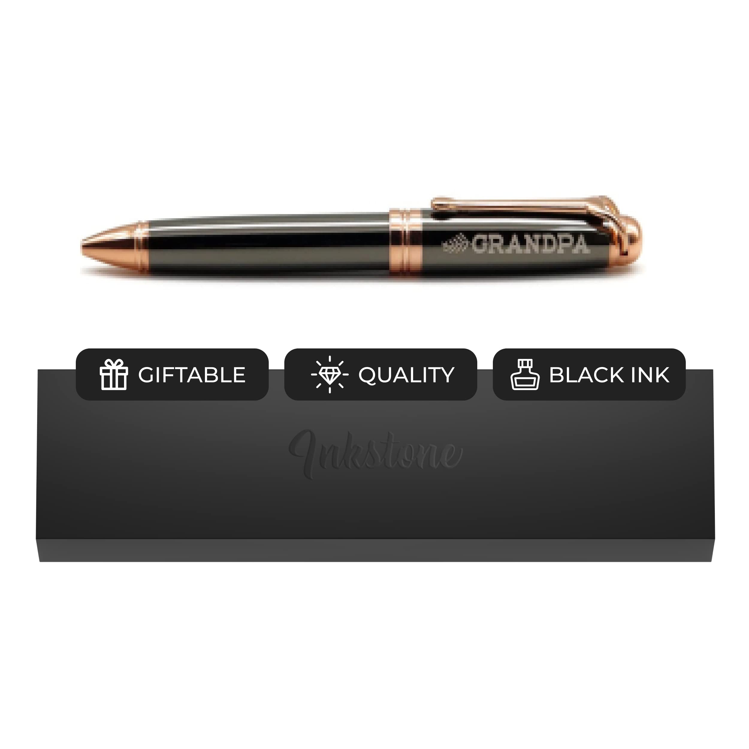 Inkstone 'Grandpa Engraved Gift Pen With Presentation Gift Box