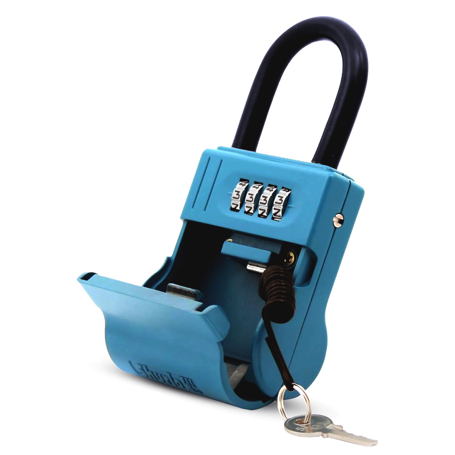 Shurlok Sl-600W Numbered Key Storage Combination Lock Box, Blue
