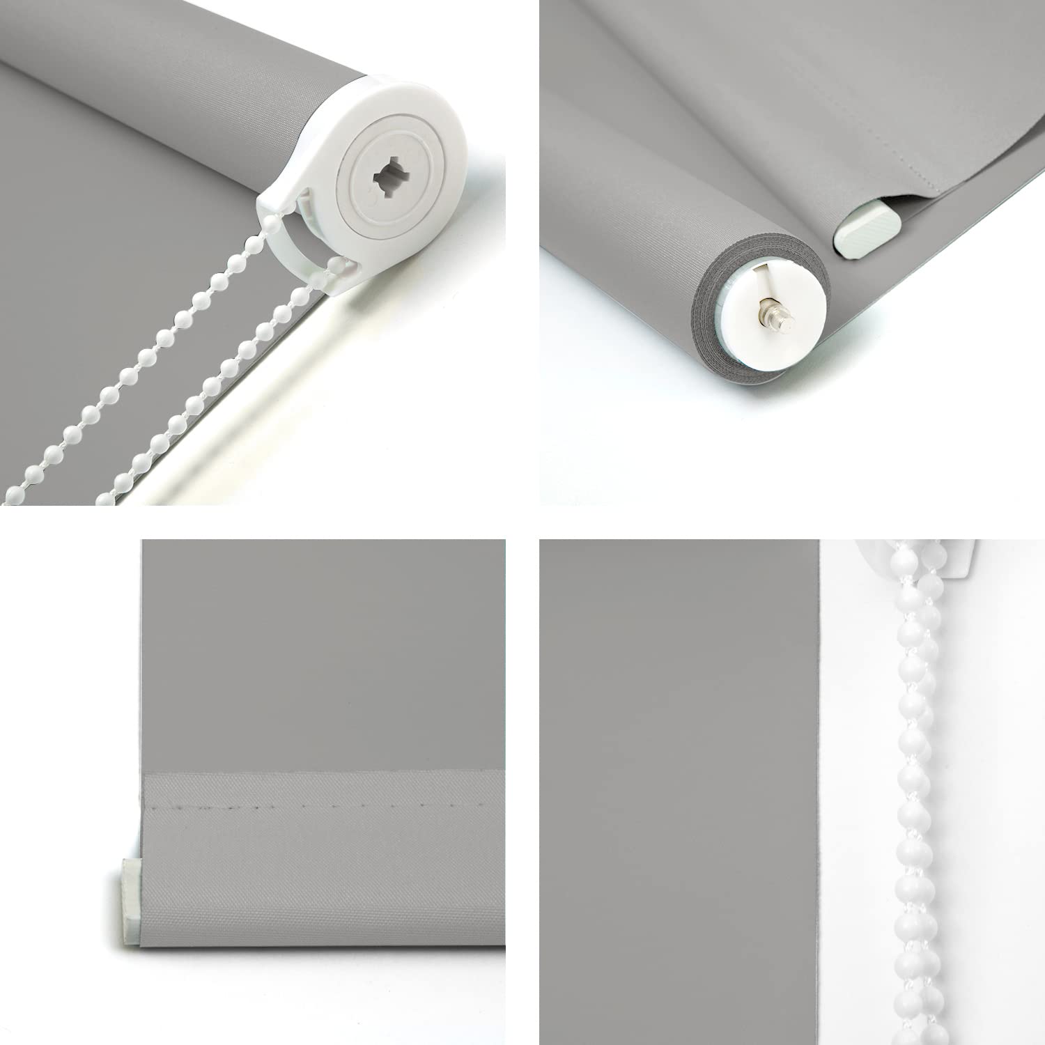 NUTRO CHILL Blackout Roller Shade 23" x 68" Silver Thermal Insulated UV Protection Polyester
