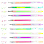 Tomorotec Multicolor Magic Gel Pens 10-Pack Retractable Color Ballpoint Pens For Class Notes, Doodling, Scrapbooking, Drawing, S