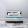 ZINUS 2 Inch Green Tea Cooling Gel Memory Foam Mattress Topper / Cooling Gel Foam / CertiPUR-US Certified, Queen, Blue