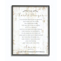 Stupell Industries The Lords Prayer Our Father Rustic Distressed White Wood Look Black Framed Wall Art, 11 x 14, Design by Artis