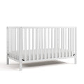 Storkcraft Morningside 5-in-1 Convertible Crib (White) - GREENGUARD Gold Certified Baby Crib, Fits Standard Crib Mattress, Easy 