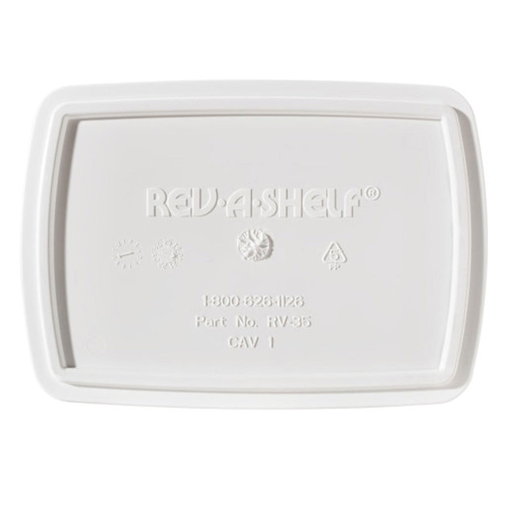 Rev-A-Shelf 35 Quart Kitchen Sink Garbage Can For Base Kitchen And Bathroom Cabinet, Replacement Plastic Trash Bin For Laundry R