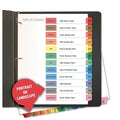 Universal Unv24810 11 In. X 8.5 In. 12-Tab Jan. To Dec. Deluxe Table Of Contents Dividers For Printers - White (1 Set)