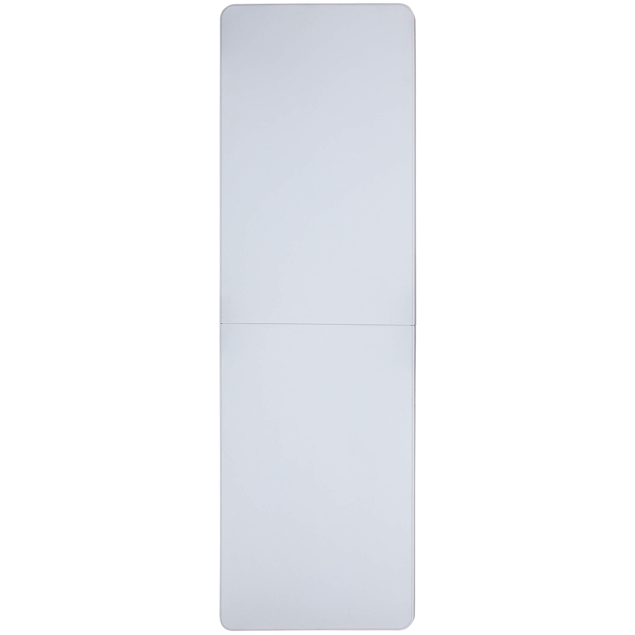Flash Furniture Kathryn 8' Rectangular Adjustable Plastic Folding Event Table With Carrying Handle, Bi-Fold Table For Indoor/Outdoor Events, White