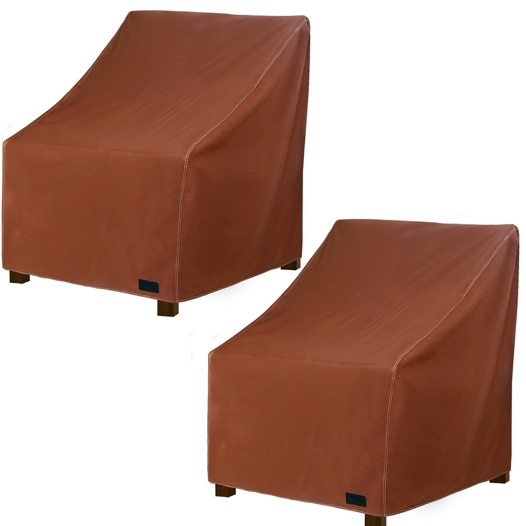 Nettypro Waterproof Patio Adirondack Chair Covers 2 Pack Outdoor Furniture Covers For Deep Lounge Seat Chair (2 Pack - 30”W X 33”D X 34”H)