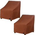 Nettypro Waterproof Patio Adirondack Chair Covers 2 Pack Outdoor Furniture Covers For Deep Lounge Seat Chair (2 Pack - 30”W X 33”D X 34”H)