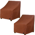 Nettypro Waterproof Patio Adirondack Chair Covers 2 Pack Outdoor Furniture Covers For Deep Lounge Seat Chair (2 Pack - 30”W X 33”D X 34”H)