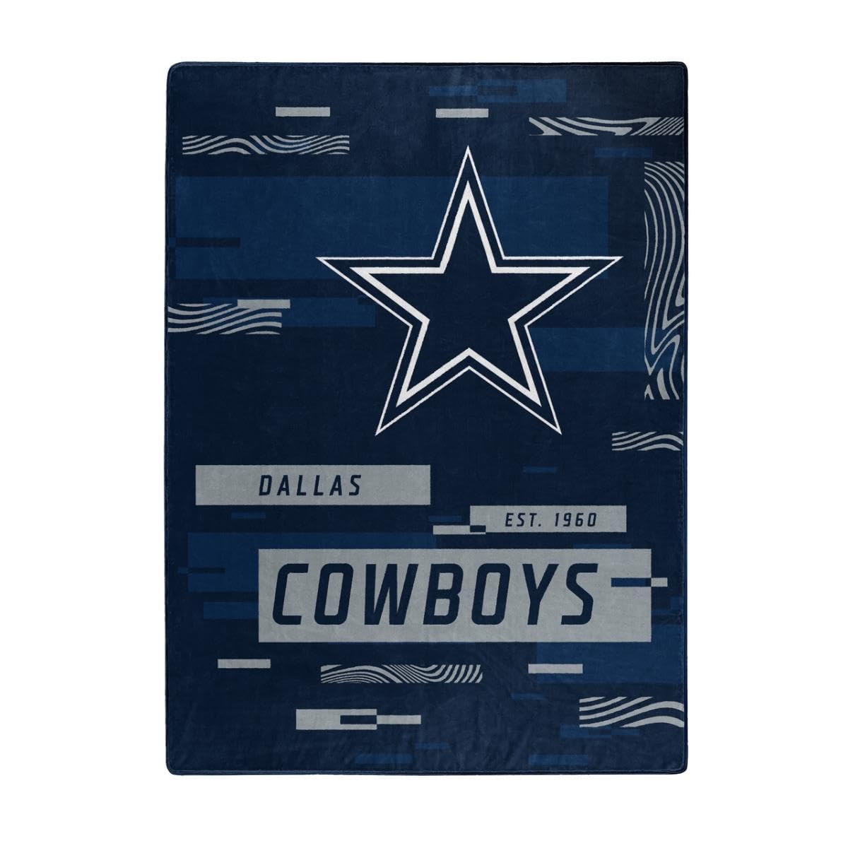 Northwest Company Nfl Digitize Design Plush Raschel Thow Blanket, 60'X80' (Dallas Cowboys)