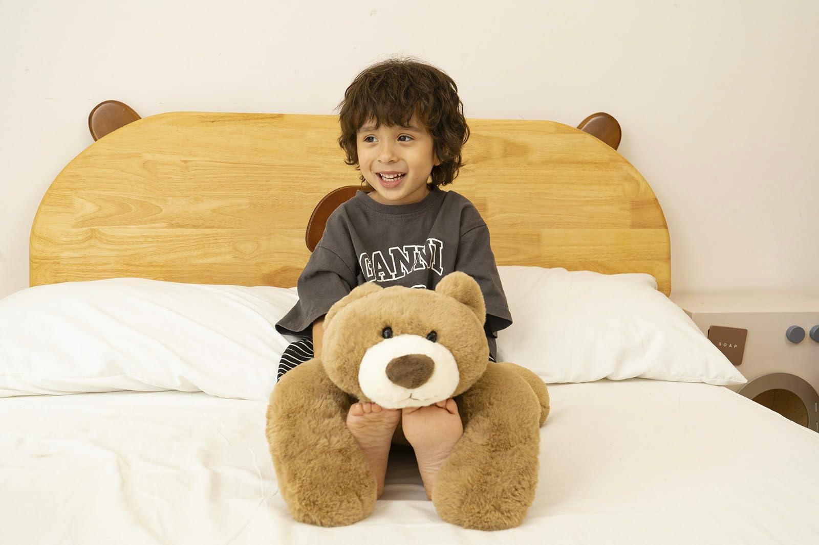 Niuniu Daddy 20' | 3.3 Pound Weighted Bear Stuffed Animals For Adults Kids, Giant Large Teddy Bear Plush Toy, Cute Brown Bear B