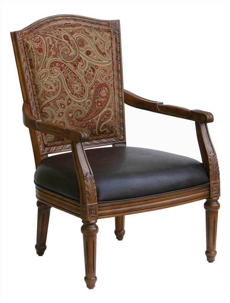 Comfort Pointe Kent Accent Chair In Cherry Finish ,
