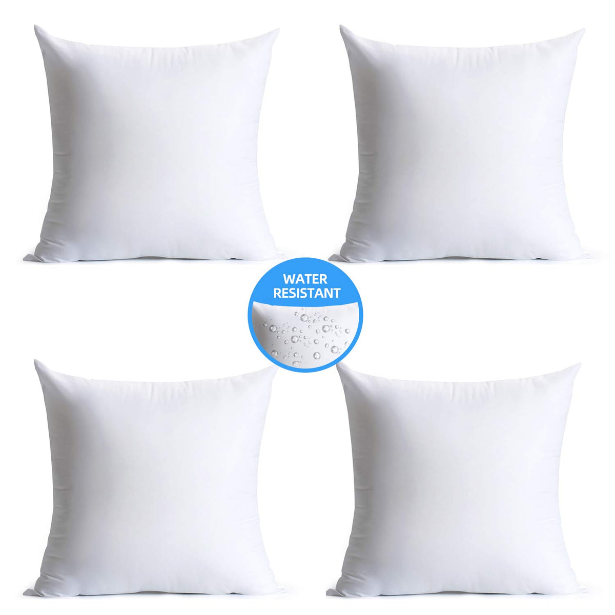 Calibrate Timing 16 X 16 Pillow Inserts Outdoor, Water Resistant Hypoallergenic Square Decorative Throw Pillow Cushion Stuffer F
