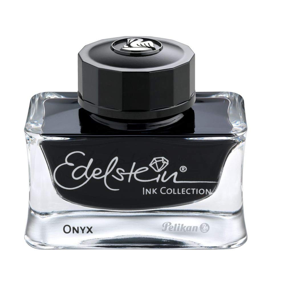 Pelikan Edelstein Bottled Ink For Fountain Pens, Onyx, 50Ml, 1 Each (339408)