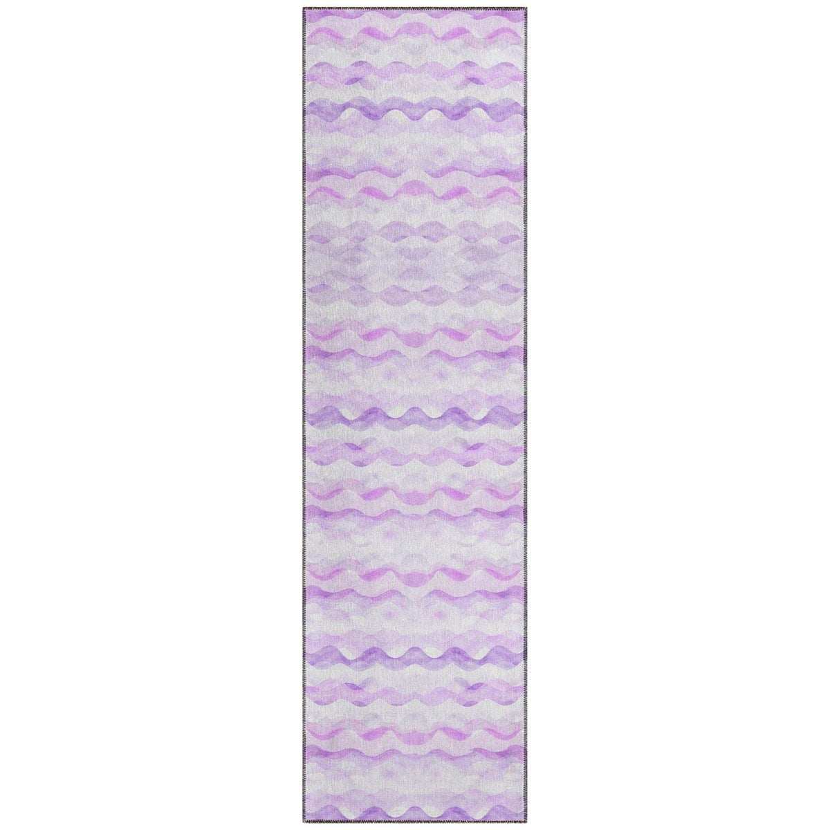Seabreeze Sz16 Purple Coastal Rug Runner 2' 3&quot; X 7 ' 6&quot;