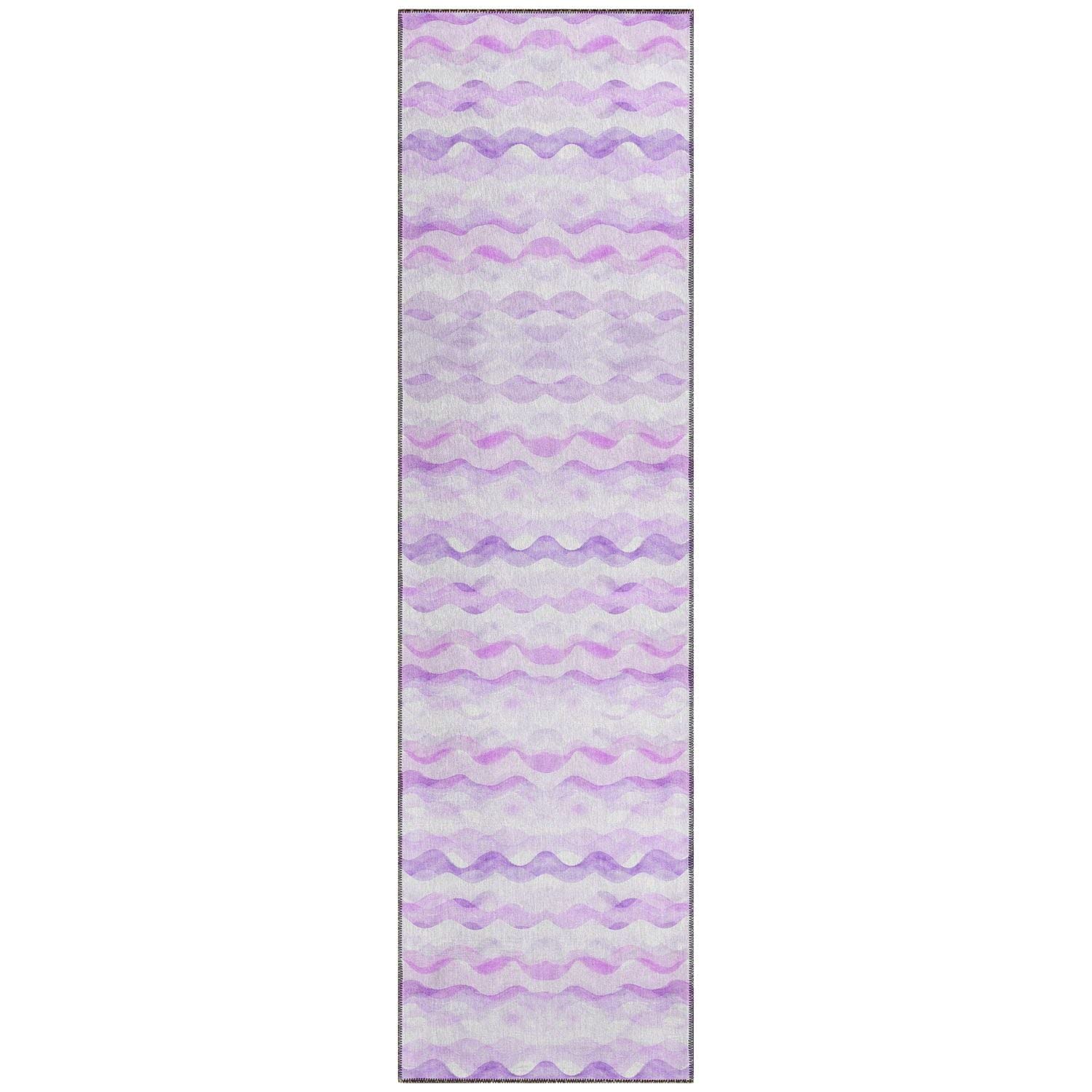 Seabreeze Sz16 Purple Coastal Rug Runner 2' 3" X 7 ' 6"