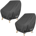 Ultcover Waterproof Patio Chair Cover 2 Pack - Outdoor Lounge Deep Seat Single Lawn Chair Cover Fits Up To 35W X 35D X 34H Inche