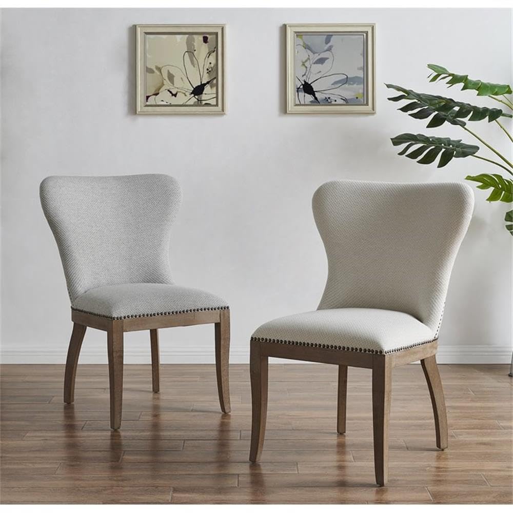 Npd Furniture And More Dorsey Fabric, (Set Of 2) Dining Chair, Beige