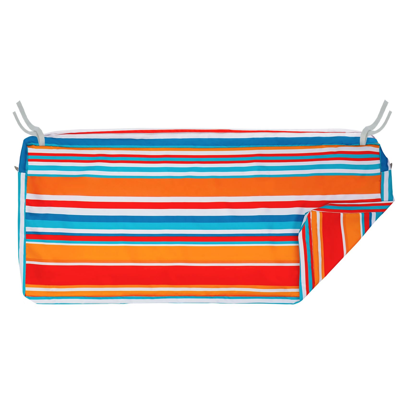 Nettypro Outdoor Loveseat Bench Cushion Cover 42 X 18 X 3 Inch, Water Resistant Uv Protection Patio Furniture Swing Cushion Slip