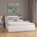 Nilkamal Marbito Engineered Wood King Bed With Box Storage | Melamine Finish And 4 Spacious Compartments | For Bedroom | 1 Year 