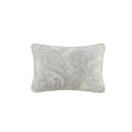 Harbor House Modern Design Decorative Pillow Hypoallergenic Sofa Cushion Lumbar, Back Support, Oblong 12' X 18', Paisley Blue