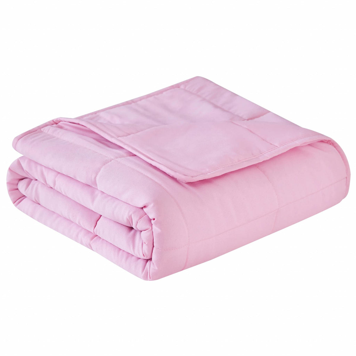 HomeRoots Pink Travel Weight Microfiber Throw Blanket