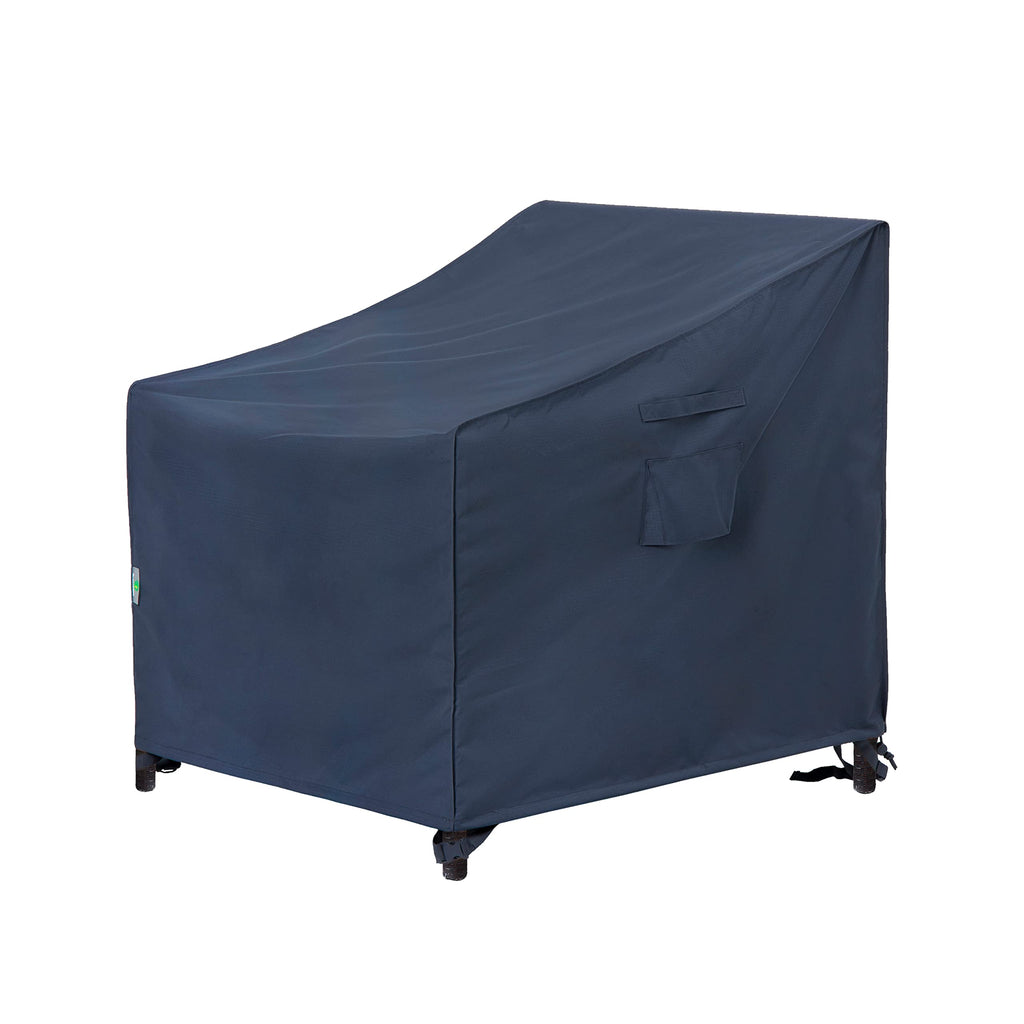Patio Chair Covers Waterproof Uv Resistant Heavy Duty Outdoor Lounge Chair Straight Back Chair Cover, Grey, 33' W X 34' D X 32' H