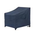 Patio Chair Covers Waterproof Uv Resistant Heavy Duty Outdoor Lounge Chair Straight Back Chair Cover, Grey, 33' W X 34' D X 32' H